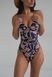 Classic one-piece swimsuit print, Print, S