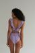 Ruffled one-piece swimsuit, Lavender, XS