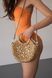 Handbag with drawstring decorated with shells, Beige, One size