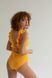 Ruffled one-piece swimsuit, Yellow, XS