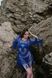 Beach lace dress, Blue, S/M
